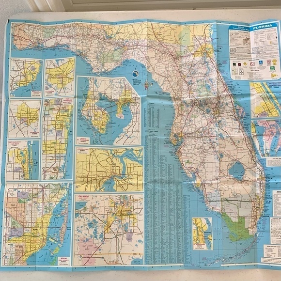 🛳️ Vintage Florida Map 🏖️ Florida “The Future” 🚀 - Picture 4 of 4